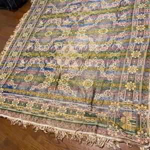 Beautiful vintage tapestry with fringe